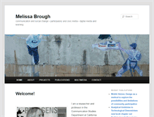 Tablet Screenshot of melissabrough.com